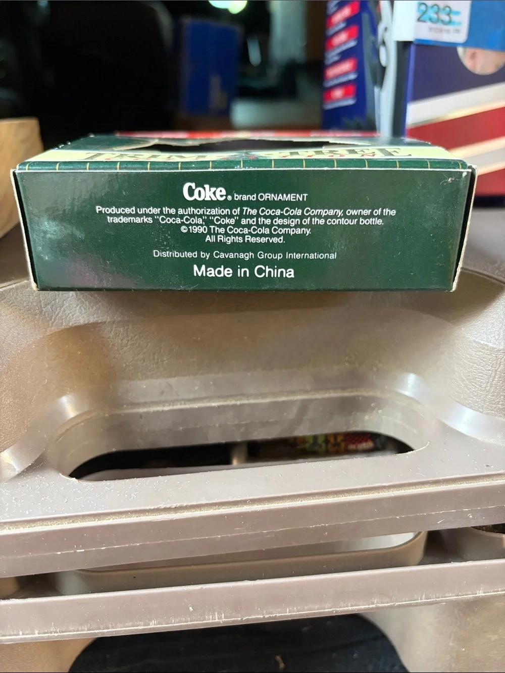 Coca Cola Red and Green Trim-A-Tree Holiday Ornament